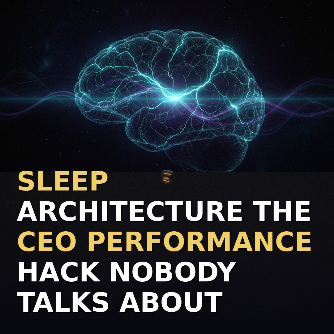 Sleep Architecture: The CEO Performance Hack Nobody Talks About